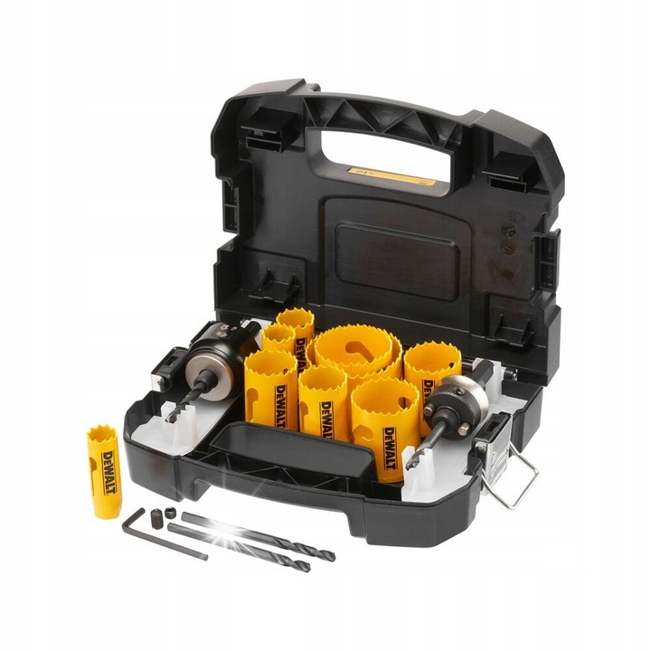 Set burghie bimetal DeWalt 11 piese, multicolor, diverse dimensiuni