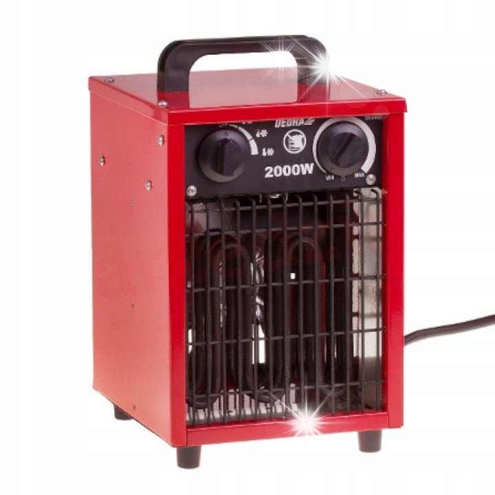 Аеротерма Dedra 2000W термостат метална 4.2кг