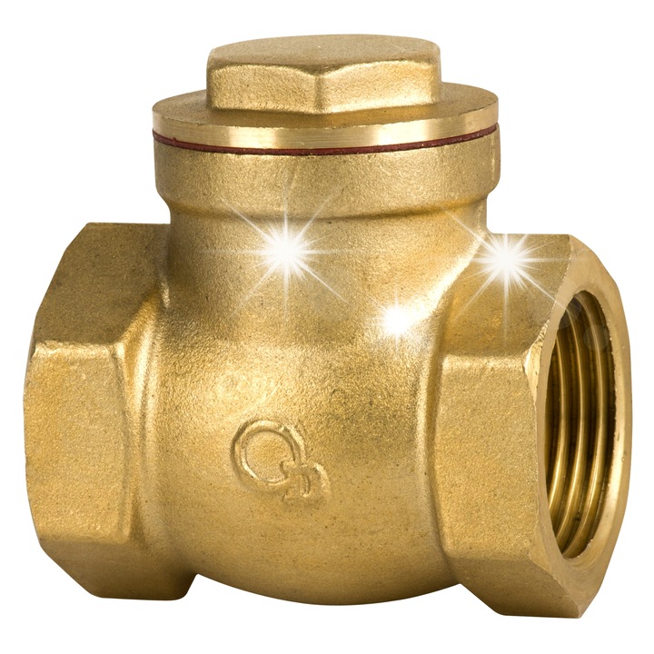 Supapa de retinere cu clapeta DIAMOND 2", alama, 18 bar, 1-90°C