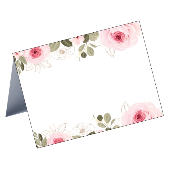 20 db üres ültetőkártya szett esküvőre/keresztelőre, 10 x 7,5 cm, 1. modell