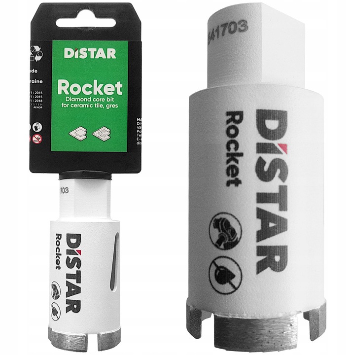 Corona diamantata Distar Rocket 55mm, M14, pentru gresie si placi ceramice