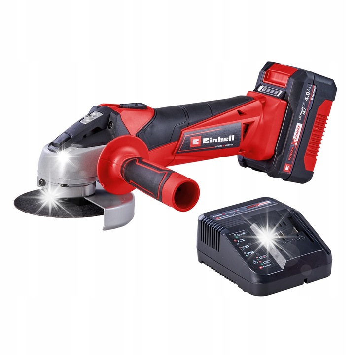 Einhell TC-AG 18/115 sarokcsiszoló, 18V 4,0Ah, 115mm, alumínium, 28mm vágásmélység