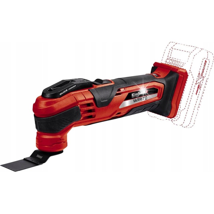 Einhell Varrito Expert Plus 18V multifunkciós szerszám, 6 tartozék, többszínű, 9.3x9.3x9.3cm