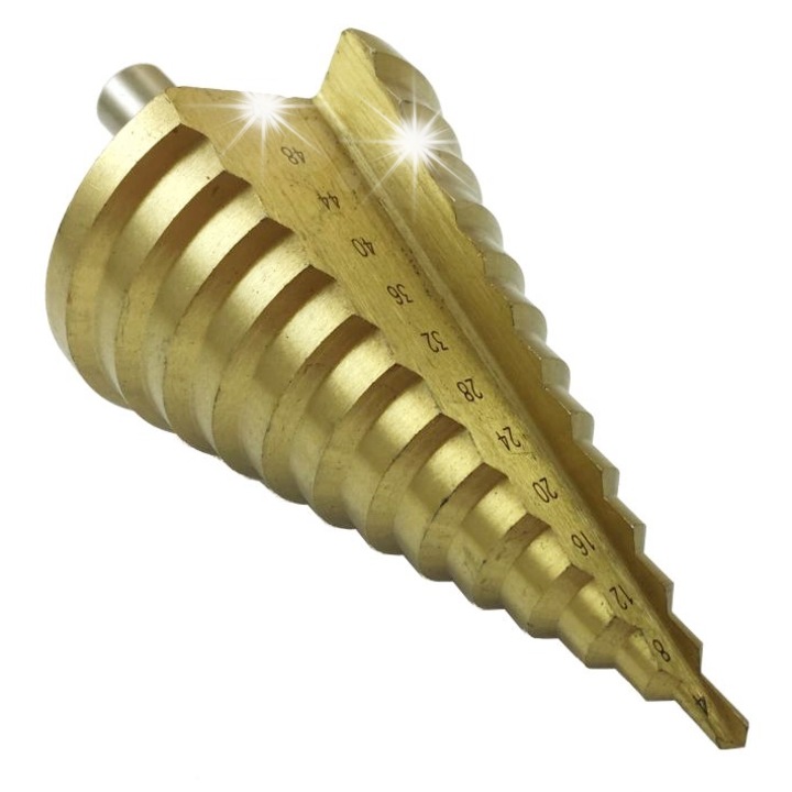 Falon-Tech HSS titán kúpos fúrókészlet 4-52mm többszínű