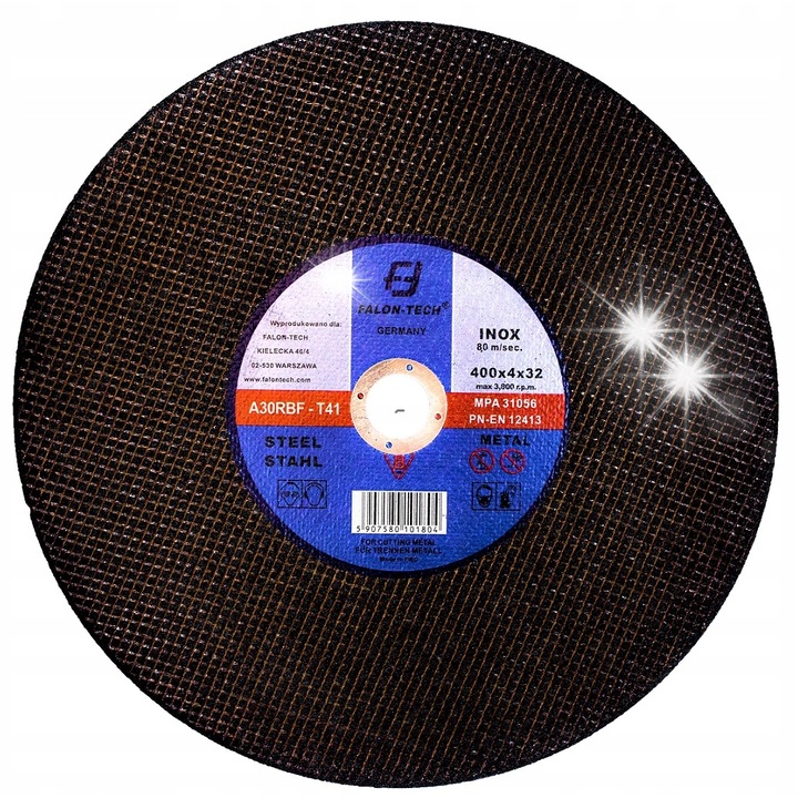 Falon-Tech acélvágó tárcsa 400x4x32mm, 5 db-os készlet