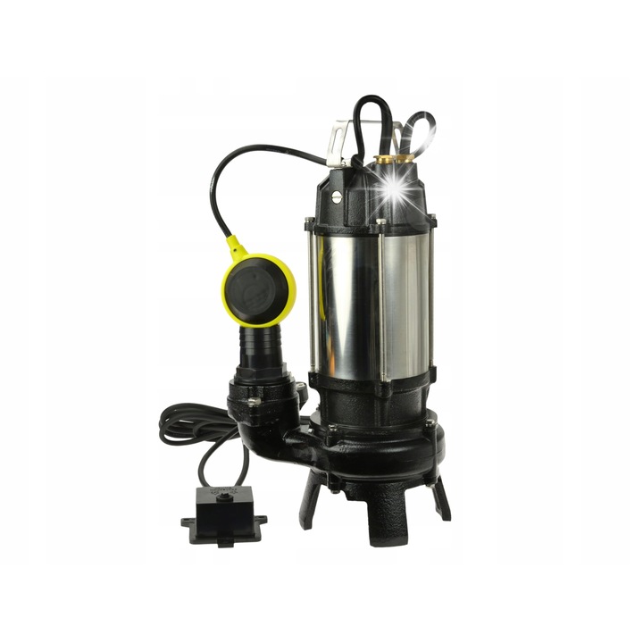 Потопяема помпа Geko 1100W с нож за раздробяване, 10-17m3/h, 2", 5.2м кабел
