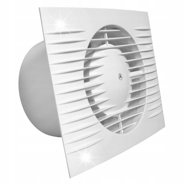 Ventilator perete Dospel Styl II, umiditate, temporizator, alb, 150mm