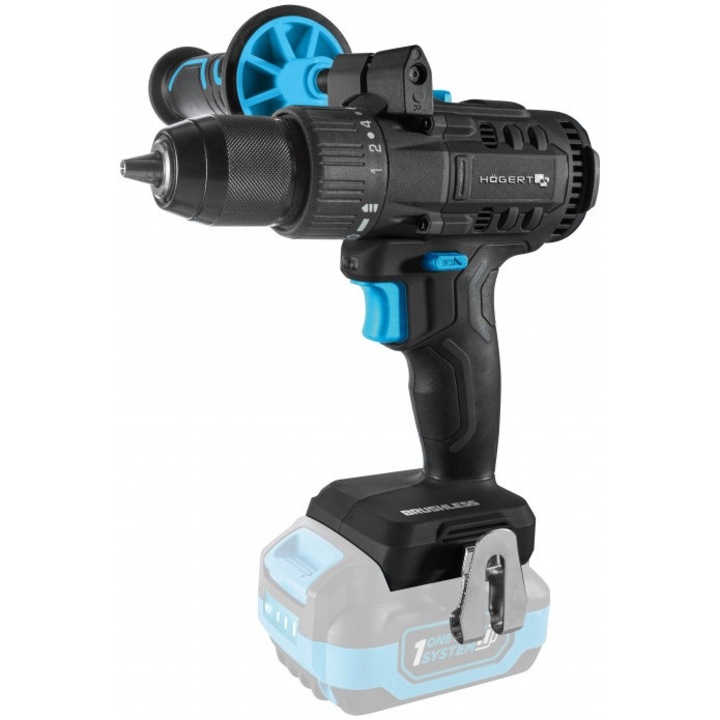 Hoegert HT2E222-0DD kefe nélküli fúró-csavarozó, 18V, 80Nm, 13mm, 1.3kg