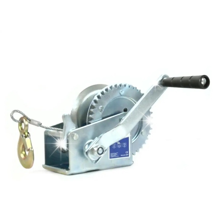 Geko vízszintes csörlő 450kg 5m kábel 4mm 90x137mm