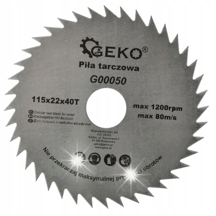Geko fűrészlap fához 115x22mm 40 fogas, 10 darabos készlet