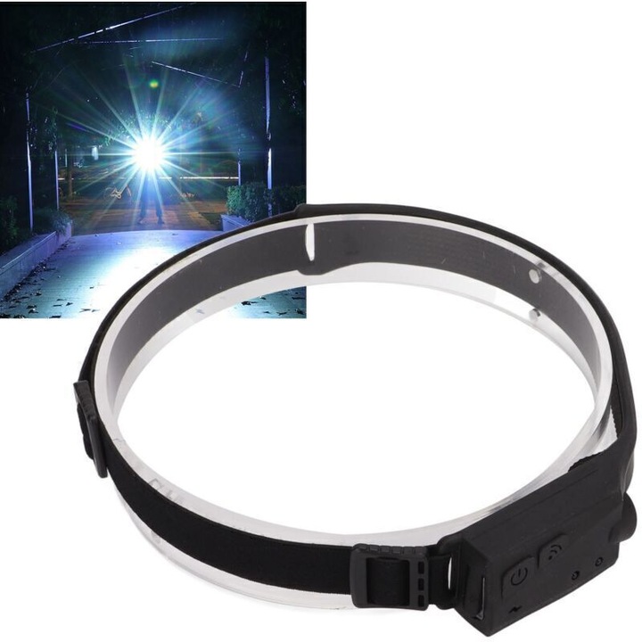 LED челник 10W, индукционен, 270°, силикон, 1200mAh, IPX4
