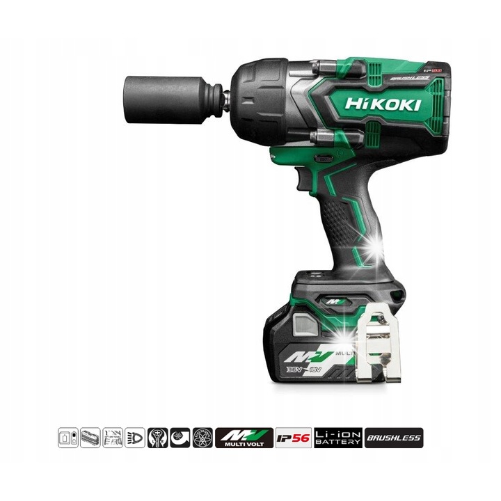 HiKOKI WR36DGWRZ akkumulátoros ütvecsavarozó, 1400Nm, 2x2,5Ah, 290mm, komplett készlet