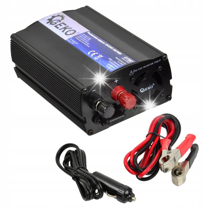 Geko autó inverter 12V 230V 350W/700W USB-vel