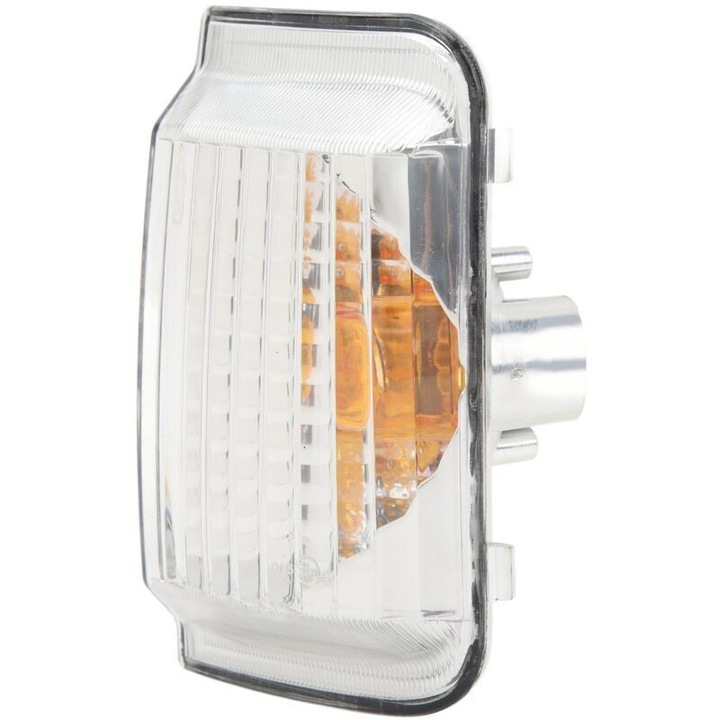 Lentila semnalizator oglinda laterala 8151LG (6325.H1), din PC, rezistenta la intemperii, montaj fara scule, compatibil Peugeot Boxer/Expert, Fiat Ducato, Citroen Dispatch/Jumpy/Relay, transparent, 1 buc