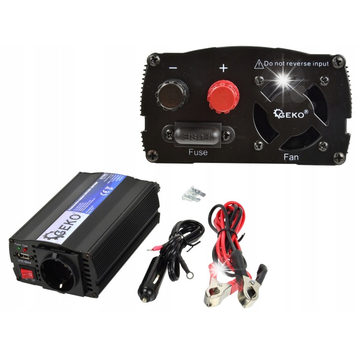 Geko 350W 24V-230V kompakt autós feszültségátalakító