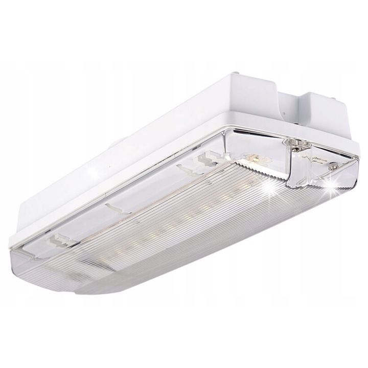 Intelight Orion II 150 LED vészvilágítás, 3 óra üzemidő, 7W, IP65, NiCd, 230V, 5000K, Fehér/átlátszó, 1 db