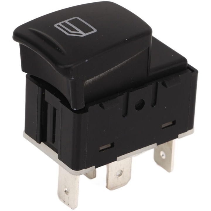 Comutator/intrerupator geam electric A4548201010 pentru SMART 454 Forfour, raspuns rapid si sensibil, din ABS si metal, Negru, 1 buc