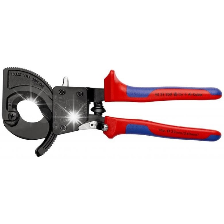Cleste cabluri Knipex 250mm, taiere precisa, otel calit
