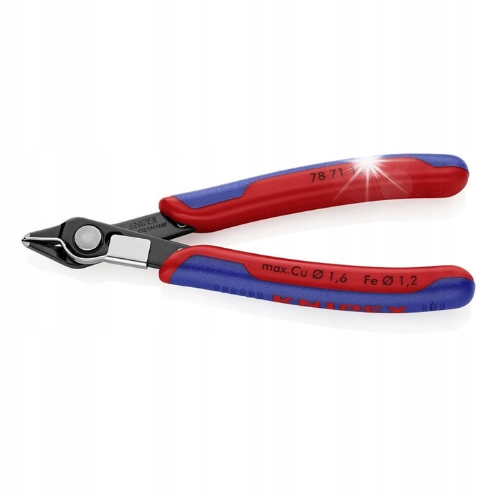 Knipex 78 71 125 precíziós oldalcsípőfogó, fekete, 125mm