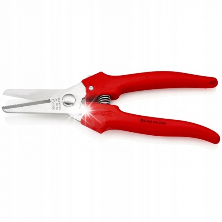 Knipex 95 05 190 fogó, karton, műanyag, fém vágásához, 190mm
