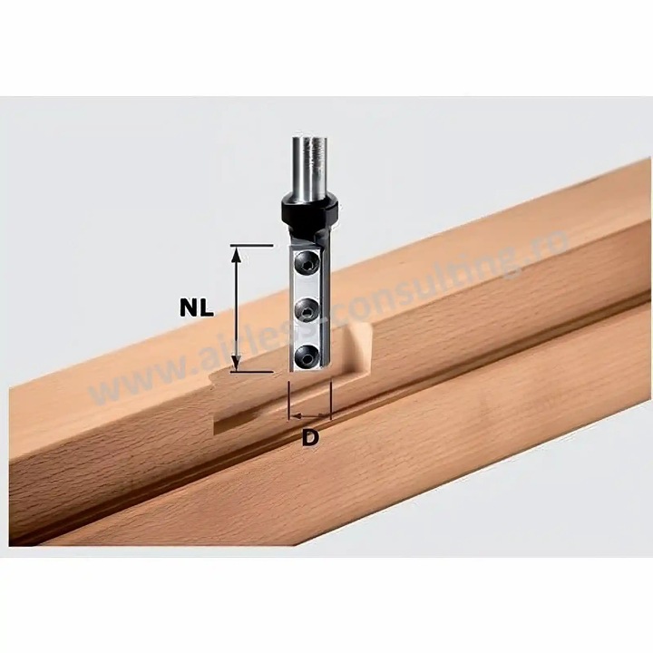 Freza de canelare cu placute amovibile HW S12 D16/50 WP, Festool