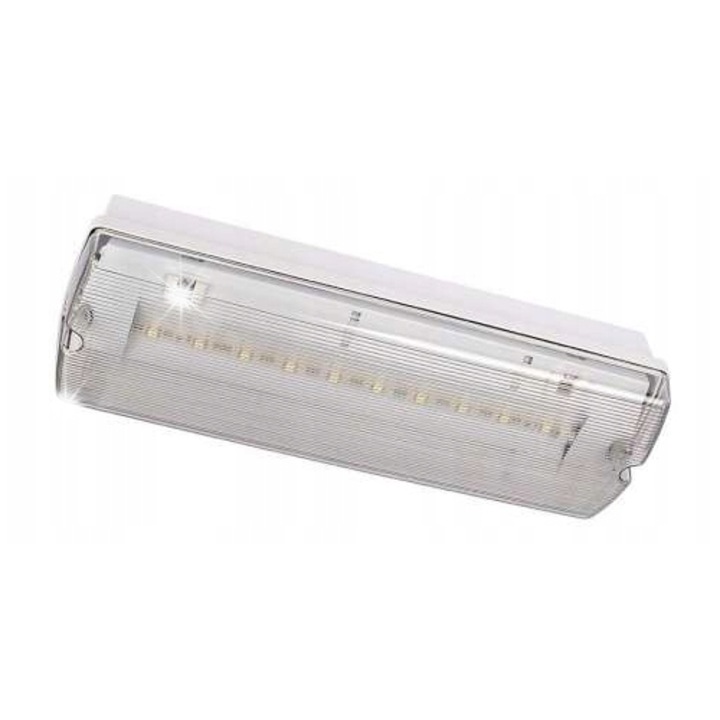 Intelight ORION II 100 LED menekülési/vészvilágítás, 3 óra üzemidő, IP65, 230V, falra/mennyezetre szerelhető, fehér, 1 db