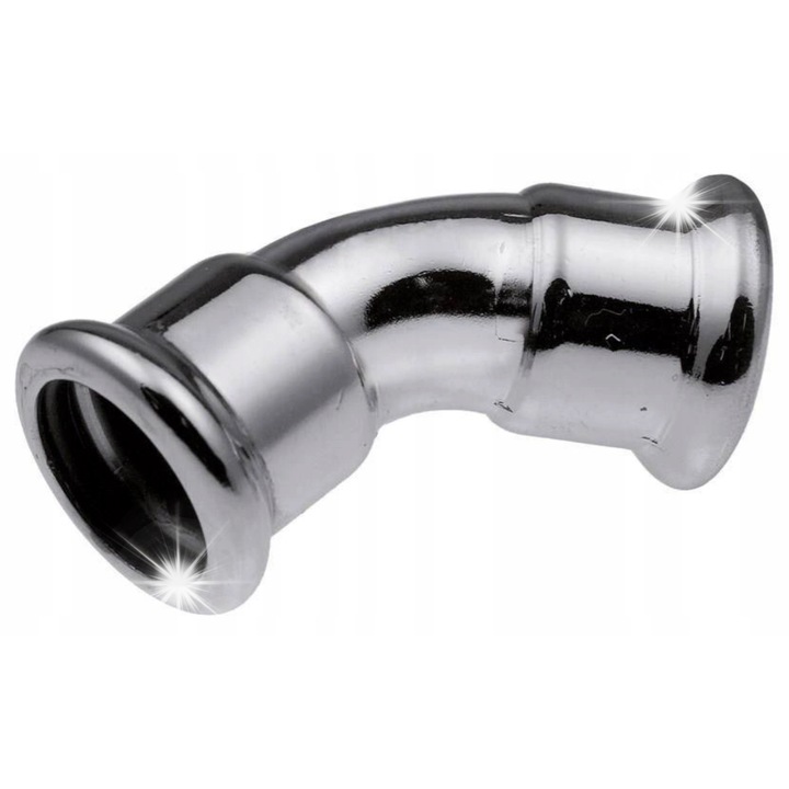 Cot 45°, Kan-therm, otel carbon, presare, 54mm