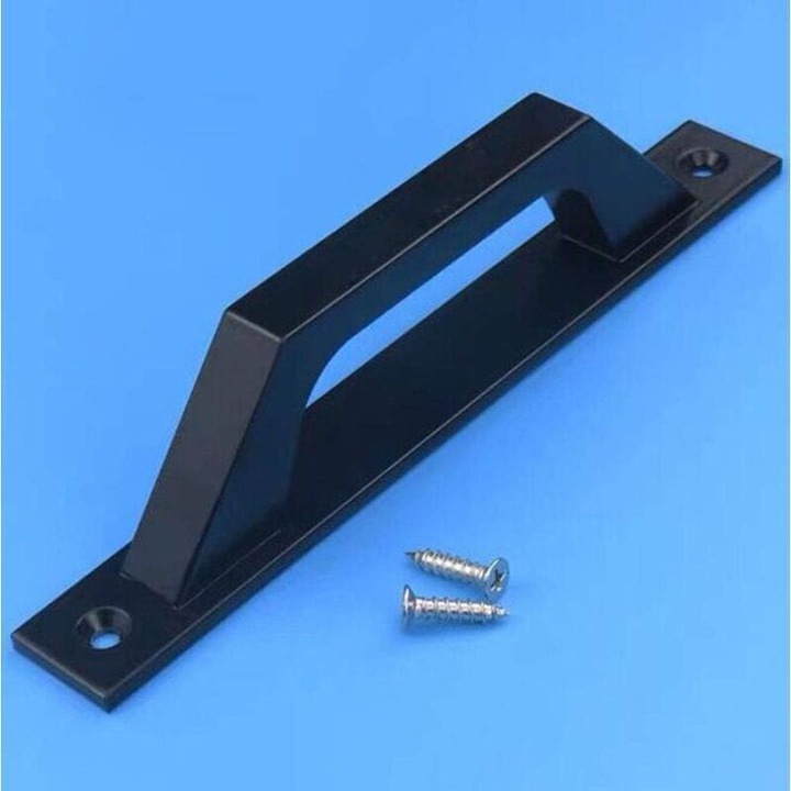 Maner usa culisanta, otel carbon, negru, 19.6x3.5cm
