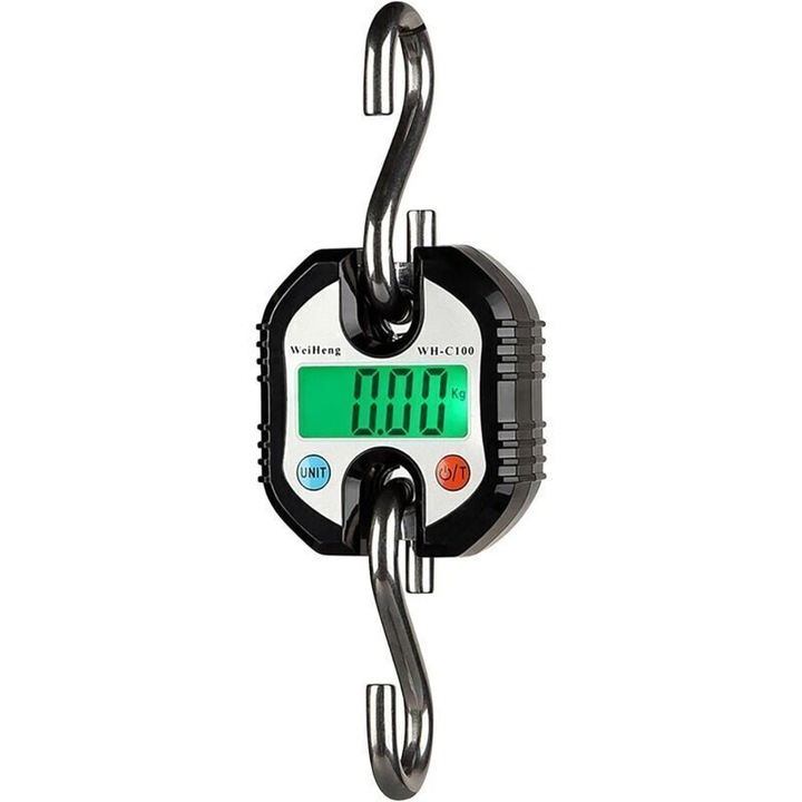 Cantar digital agatat 150 kg negru 20mm LCD