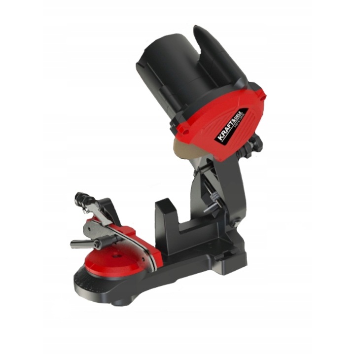 Kraft&Dele KD10578 láncélező, 100W, dönthető satu, szögállítás +/-35°, kő 104x3,2x22,3mm, fekete/piros, 1 db