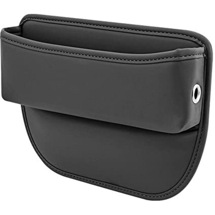 Organizator scaun auto, piele PU, negru, 10x40mm