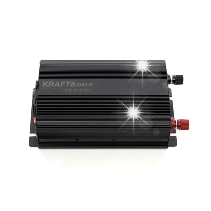 Kraft&Dele autó inverter 12V 350W 700W USB