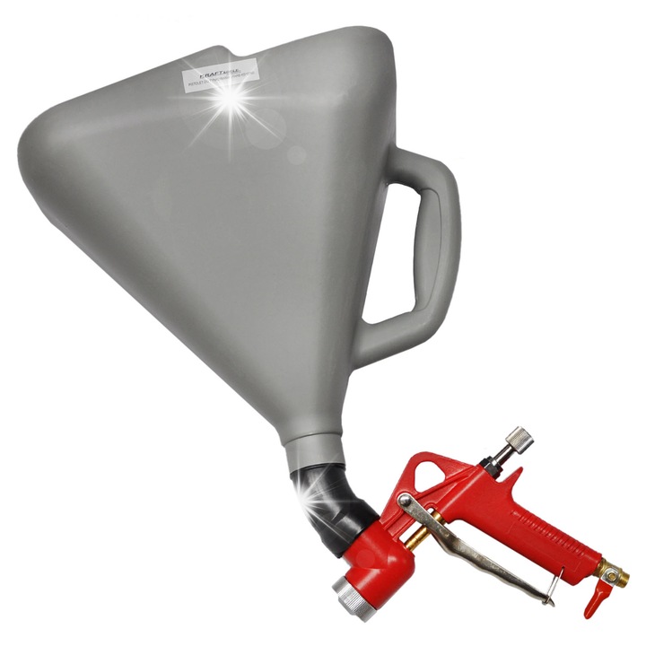 Pistol tencuit Kraft&Dele KD10260, 7.5L, 3 duze, aluminiu