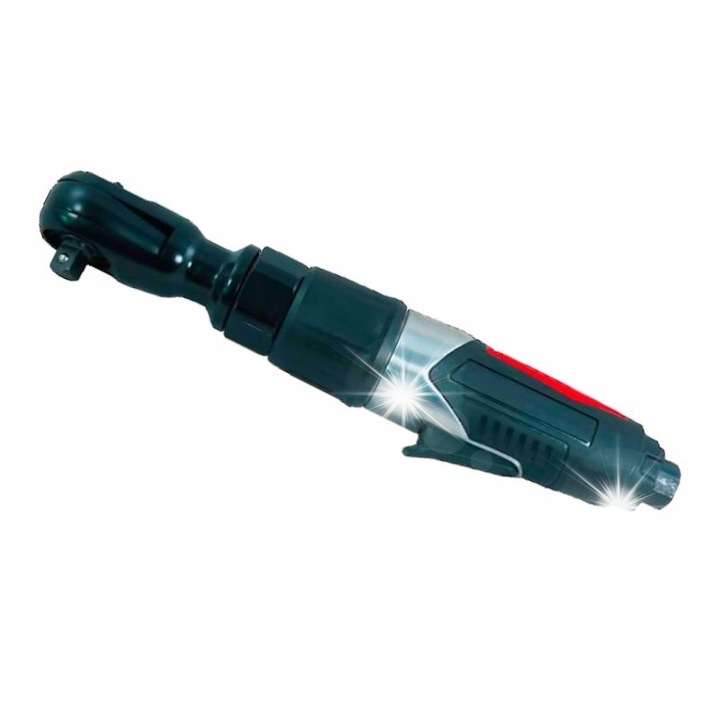 Pneumatikus racsnis kulcs Kraft&Dele KD1445, 1/2''/3/8'' (13/10 mm), sebesség 160 rpm, maximális nyomaték 75 N.m, fekete/piros, 1 db