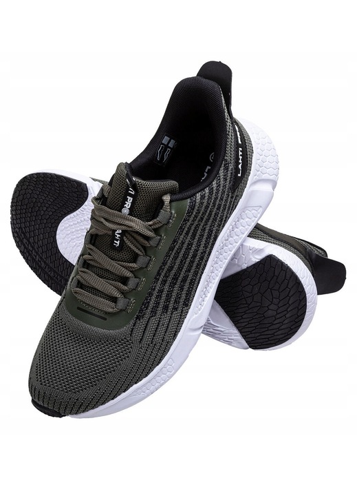 Adidasi sport Lahti Pro L30436, szellőző, zöld-fekete, 3D kötött, PHYLON/TPR talp, 42 EU