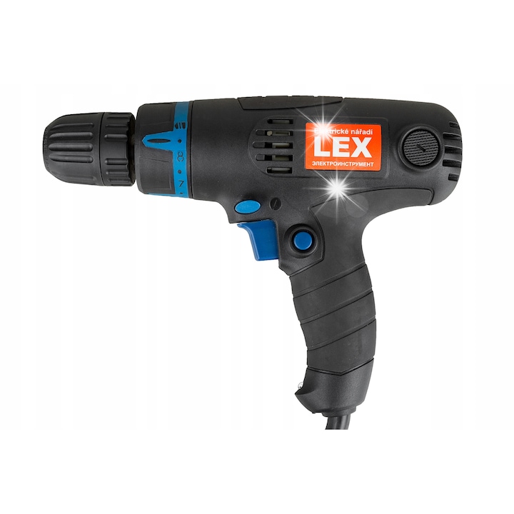 Masina de gaurit si insurubat Lex ED208, 650W, LED, 17 viteze, negru, compacta