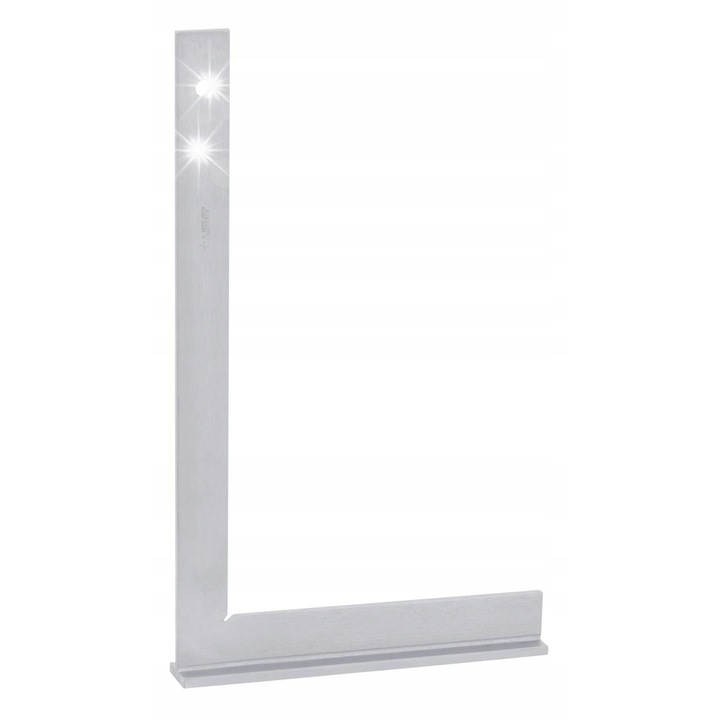 Sarokmérő talppal/szegélyezővel Limit 120480314 300x180 mm, horganyzott acél, vastagság 5 mm, talp 25 mm, ezüst, 1 db