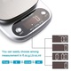 Cantar de bucatarie digital, inox, compact, 15x15cm