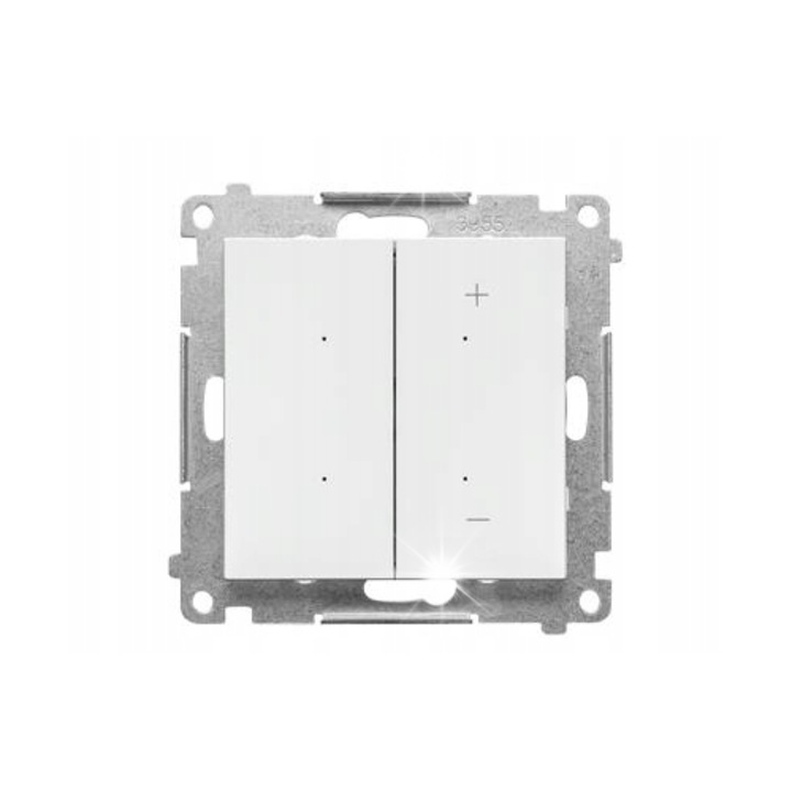 Variator LED Kontakt-Simon Simon 55, 15-200W, alb mat, modul