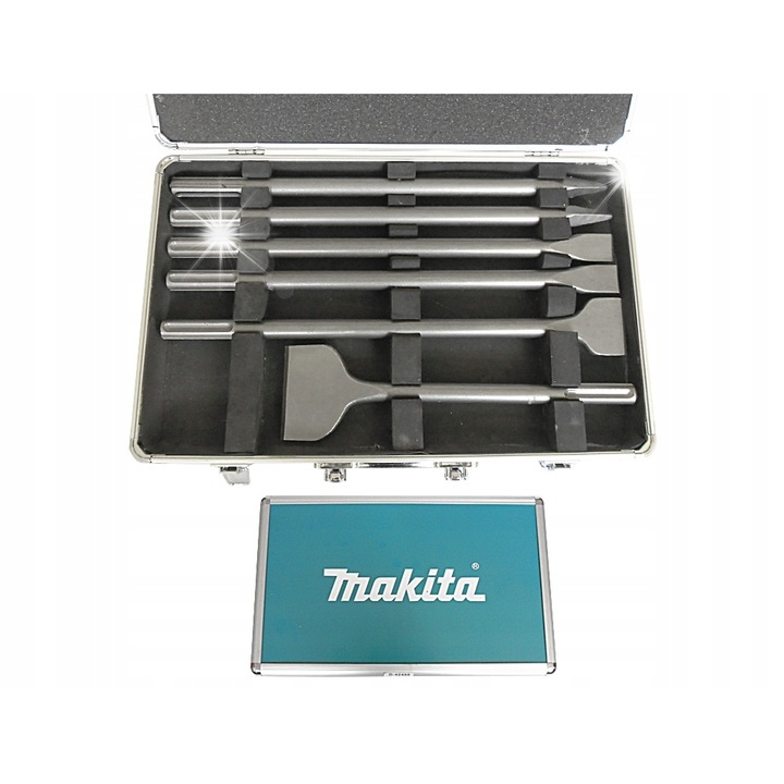 Set dalti si varfuri Makita D-42488, 6 piese, metalic, 400x25-80mm