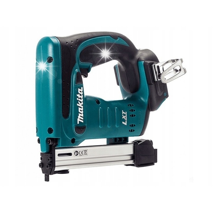Makita DST221Z akkumulátoros tűzőgép, 18 V, 10-22 mm-es kapcsokhoz, 84 db-os tár, türkiz, 1 db