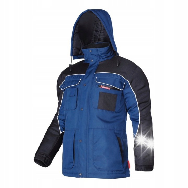 Geaca de lucru de iarna, Lahti Pro, LPKZ1, impermeabila, cu gluga, multicolor, poliester 600D Oxford, XL