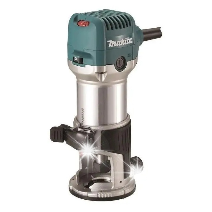 Makita RT0702C elektromos marógép 710W, fordulatszám-szabályozás, fekete-kék-alumínium, 89x89x210mm