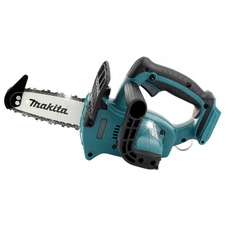 Makita DUC122Z láncfűrész, 18V Li-ion, 115 mm vezetőlemez, automata láncolajozás, türkiz, akkumulátor/töltő nélkül