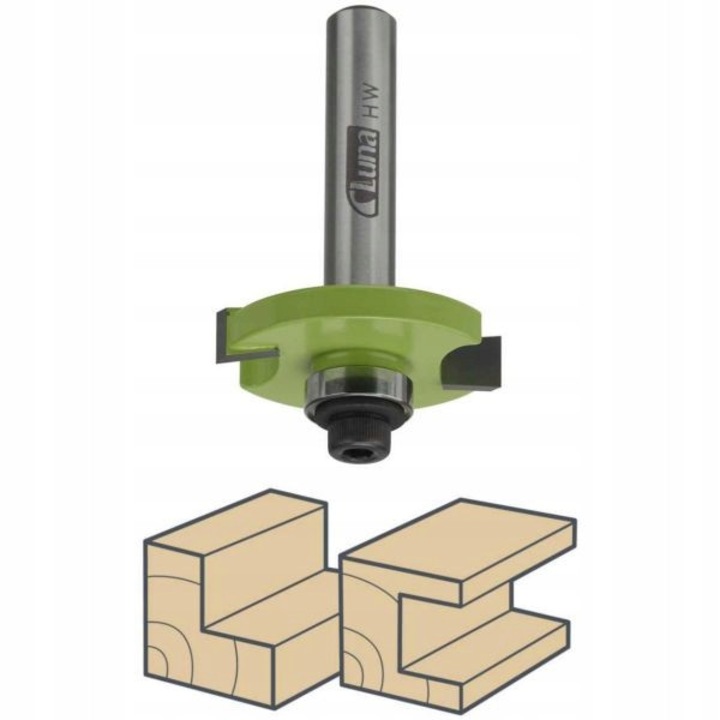 Freza Luna 32x15x10x52x8mm cu rulment 12x8mm