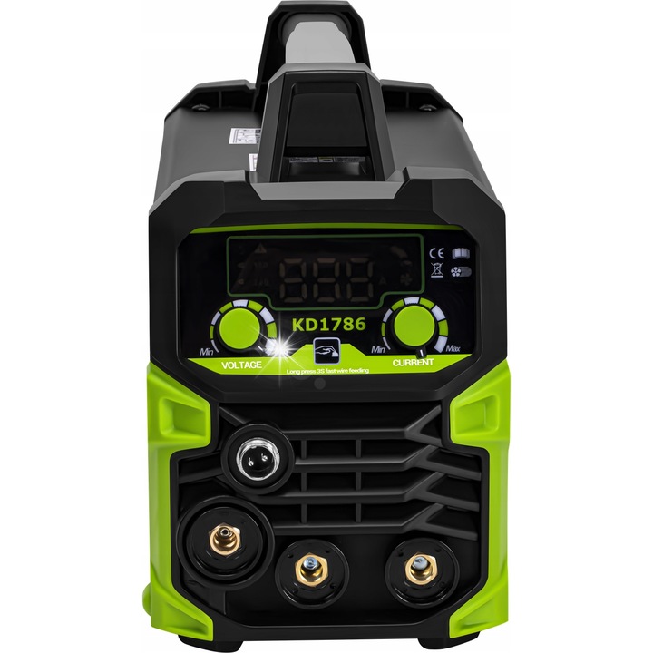 Aparat de sudura invertor Kraft&Dele KD1786, IGBT, MIG/MAG/MMA/TIG Lift, 200A, verde/negru
