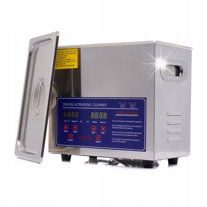 Aparat curatare cu ultrasunete KraftDele KD449 6,5l alb 33x18x28,5cm