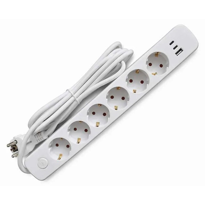 Prelungitor 6cai cu USB+tip C 5m