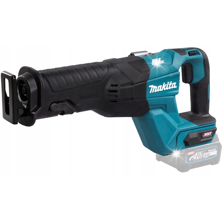 Fierastrau sabie, ferastrau reciprocant Makita XGT JR001GZ, motor fara perii, 40V XGT, cursa 32 mm, turatie 0-3000/min, turcoaz/negru, 1 buc, 3 lame incluse