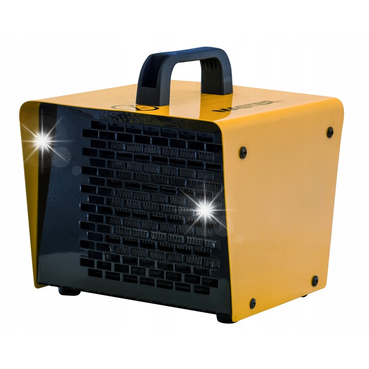 Aeroterma electrica Master B 2 PTC 2kW compacta portabila neagra